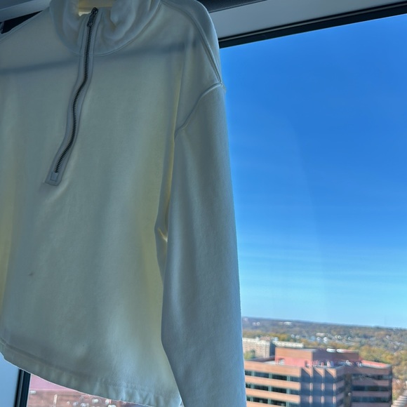Girlfriend Collective Ivory Half Zip - Picture 6 of 10
